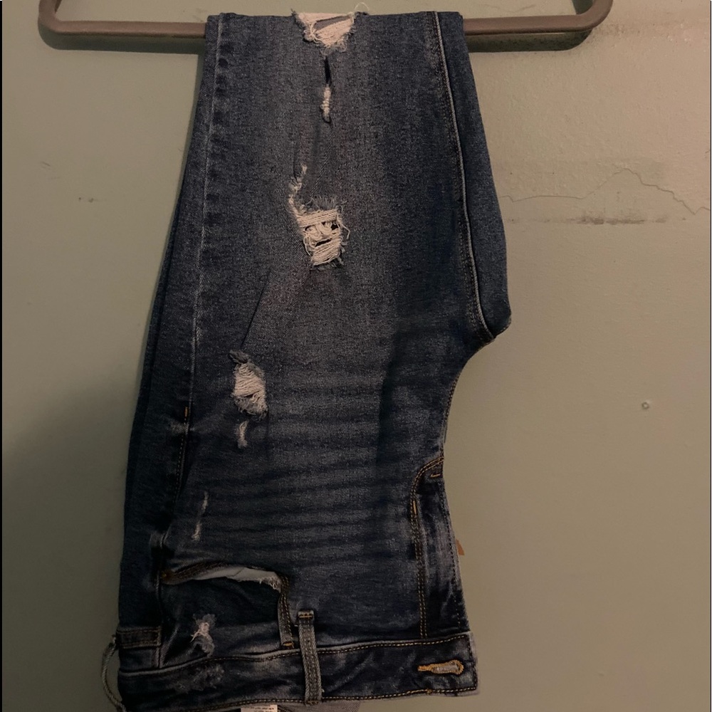 Old Navy mid rise ripped denim jeans